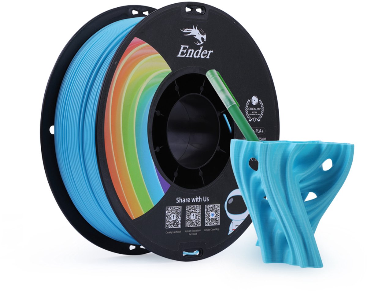 3d filament creality Ender pla+ plus 1.75mm Blauw 1kg