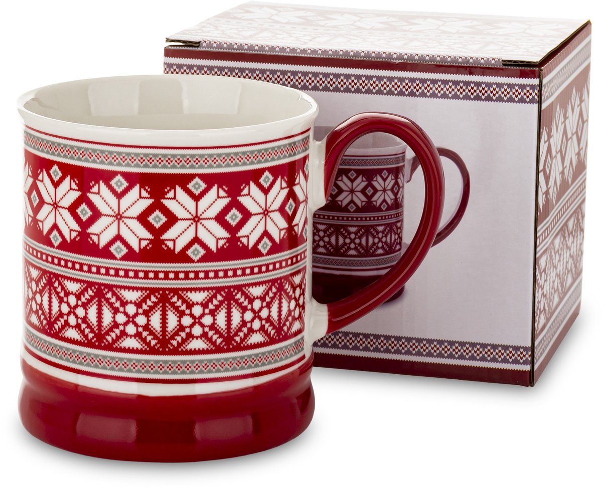 Keramische Kerstmok 480ml - Feestelijk Cadeau