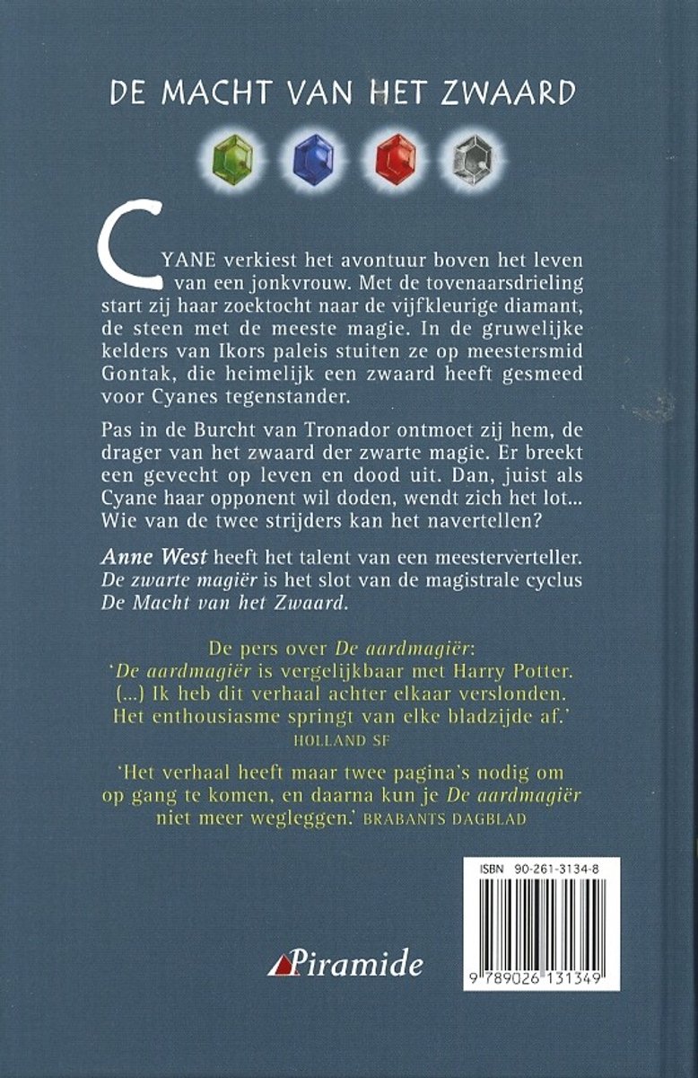 De Zwarte Magier - back cover