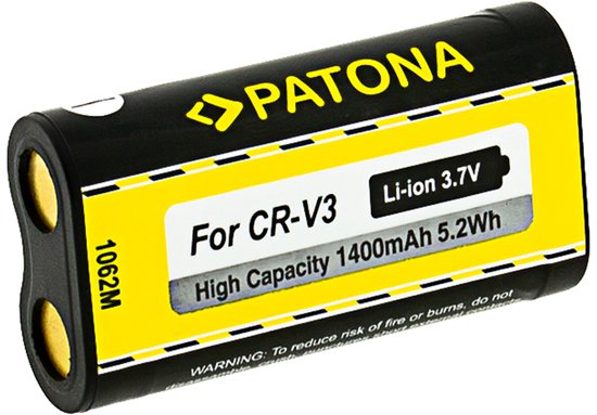 Lithium-Ion Camera Accu 1400mAh CR-V3 CRV3 RCR-V3 Vervangende Batterij voor Sigma SD9 SD10 Kodak