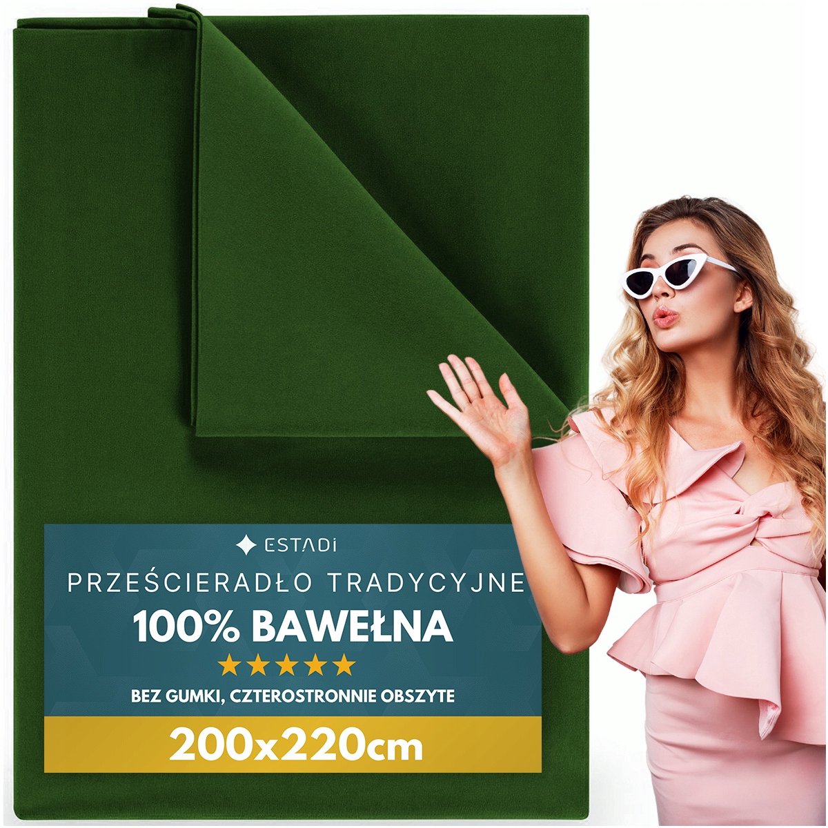 Merkloos Katoenen Hoeslaken Zonder Elastiek 200x220 cm - Nederlands Product