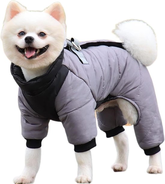 LIANZIMAU Hondenjas met benen, hondenjas, winter, waterdicht, winterjas voor kleine honden, grote hondenjas, winterjassen en winterjassen voor honden