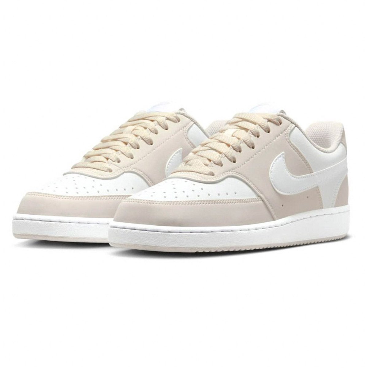 Nike Court Vision Low Sneakers Dames Creme