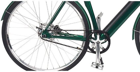 Qivelo Retro - Wit - Elektrische Fiets - Lichtgewicht 15kg - 504Wh intube accu - Riemaandrijving van QIVELO — afbeelding 4