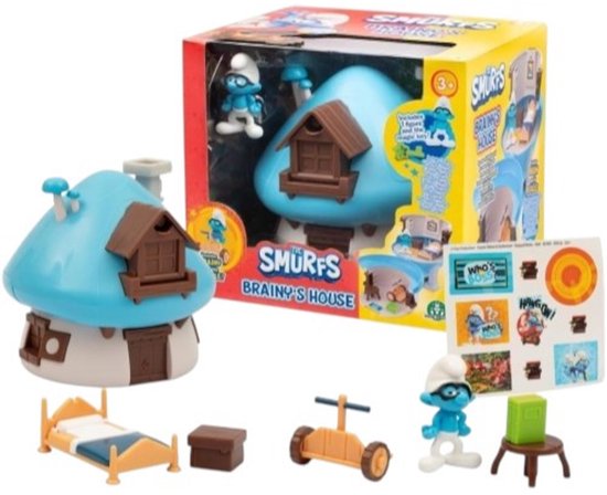 Huisje van Brilsmurf met magische sleutel - Speelset -Giochi Preziosi en de smurfen