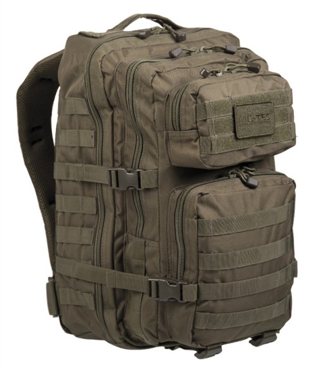 Mil-Tec US Assault Molle Backpack - Rugzak - 36 Liter - Olive