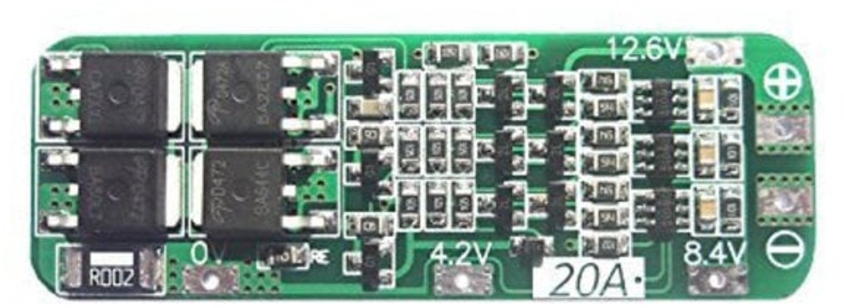 3S Lithiumbatterij Bescherming BMS Board Voor 18650 18550 Li-Ion Lipo Batterij 11.1V 12.6V 20A
