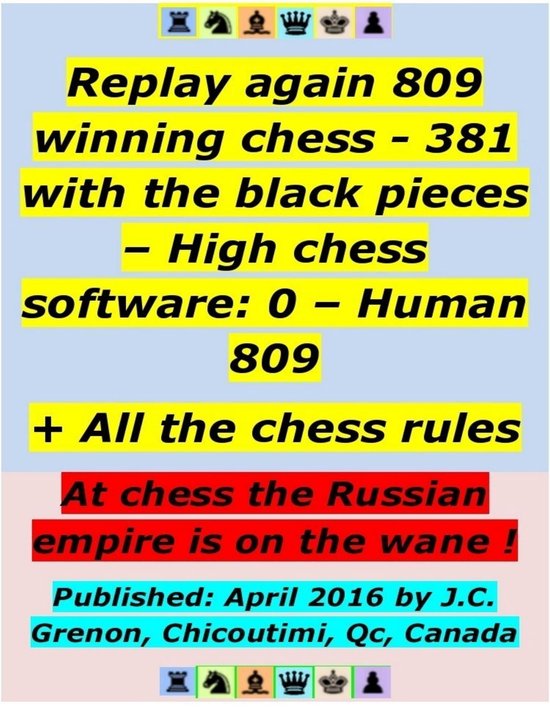Replay 809 Winning Chess - 381 With the Black Pieces - High  ... - cover