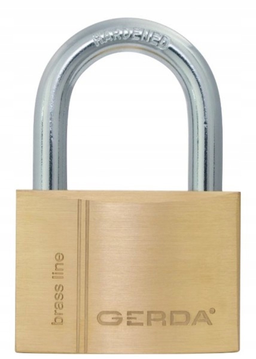 Gerda KMZ S50 Messing beugelslot met 3 sleutels