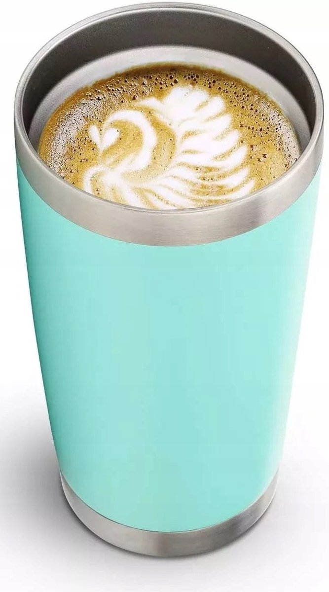Thermosbeker Yerba Mate, Koffie, Thee - Zwart, 600ml, Lekvrij