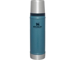Stanley Classic Legendary Thermosfles 750 ml - Houdt 20 Uur Warm Of Koud - Lekvrij - Vaatwasserbestendig - BPA-Vrij - Voor Koffie, Thee en Meer - Roestvrijstalen Thermoskan - Hammertone Lake