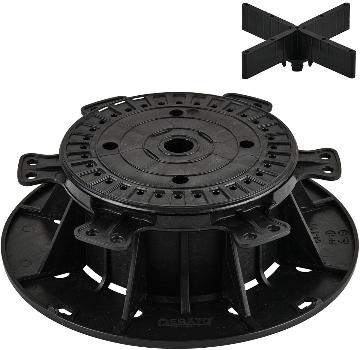 Qerato Verstelbare Tegeldrager Voor Terras BP 64-110 mm 10 Stuks
