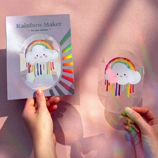 Regenboogmaker Raamsticker - Botanopia - Rainbow Maker - Rainbow Drizzle - Kraamcadeau Brievenbus - Kraamcadeau Meisje - Kraam Cadeau - Geboorte Cadeau