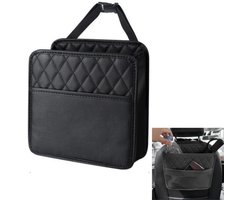 1 artikel - Auto achterbank organizer - Auto achterbank ophangtas - Hangende organizer - Auto opbergdoos - Essentiële auto reisaccessoire - Zwart - 25 x 25 cm - Geschikt voor de meeste auto's