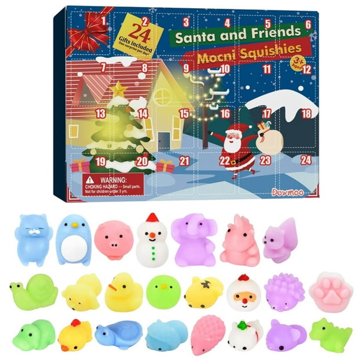 Kerst Adventskalender - adventskalender 2025 - adventskalender 2025 kind - adventskalender kinderen - stressbal - Stressverlichting - Dagelijkse Verrassing - Innovatief Cadeau - Kerst Aftellen - Inclusief 24 Speelgoedjes