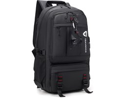 TRAVBAG® VOYAGER Rugzak - Ruime capaciteit & Verstelbaar - Backpack Reistas - Wandelrugzak - Waterdicht - USB Oplaadpoort - 65 Liter - Laptopvak - Anti-diefstal - Voor Reizen, Werk & School