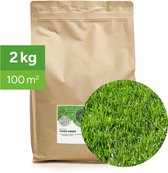 MRS Turbo Green Herstel Graszaad - 2 kg voor 100 m² - Razendsnelle kieming - Geeft onkruid geen kans - Twee soorten Engels raaigras - Vol, sterk en supergroen - NAK-gecertificeerd