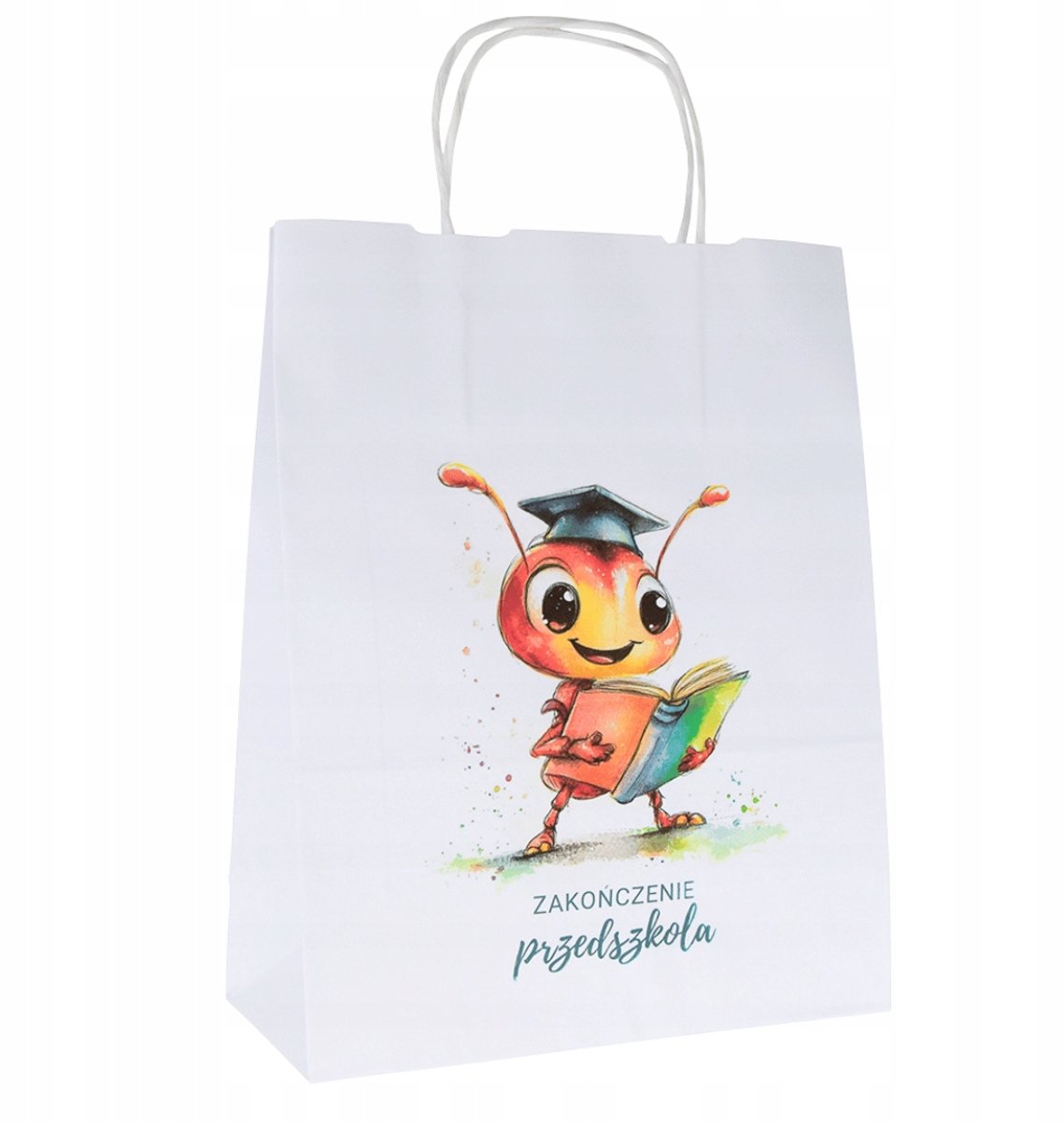 Papieren Cadeautas MRÓWKA - 24x10x32cm - Afscheid Kleuterschool