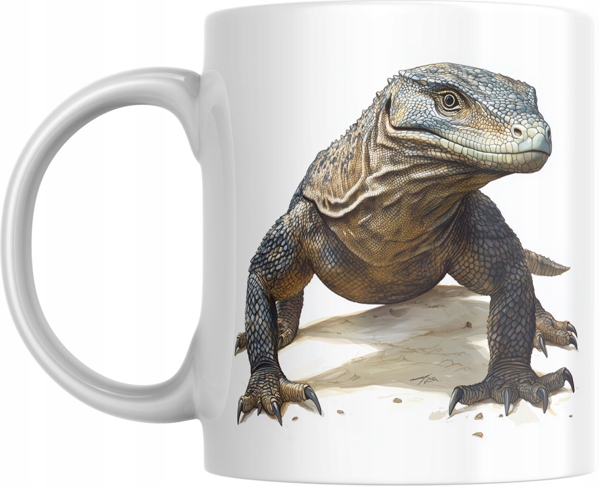 Unieke Mok met Komodovaraan - Perfect Cadeau