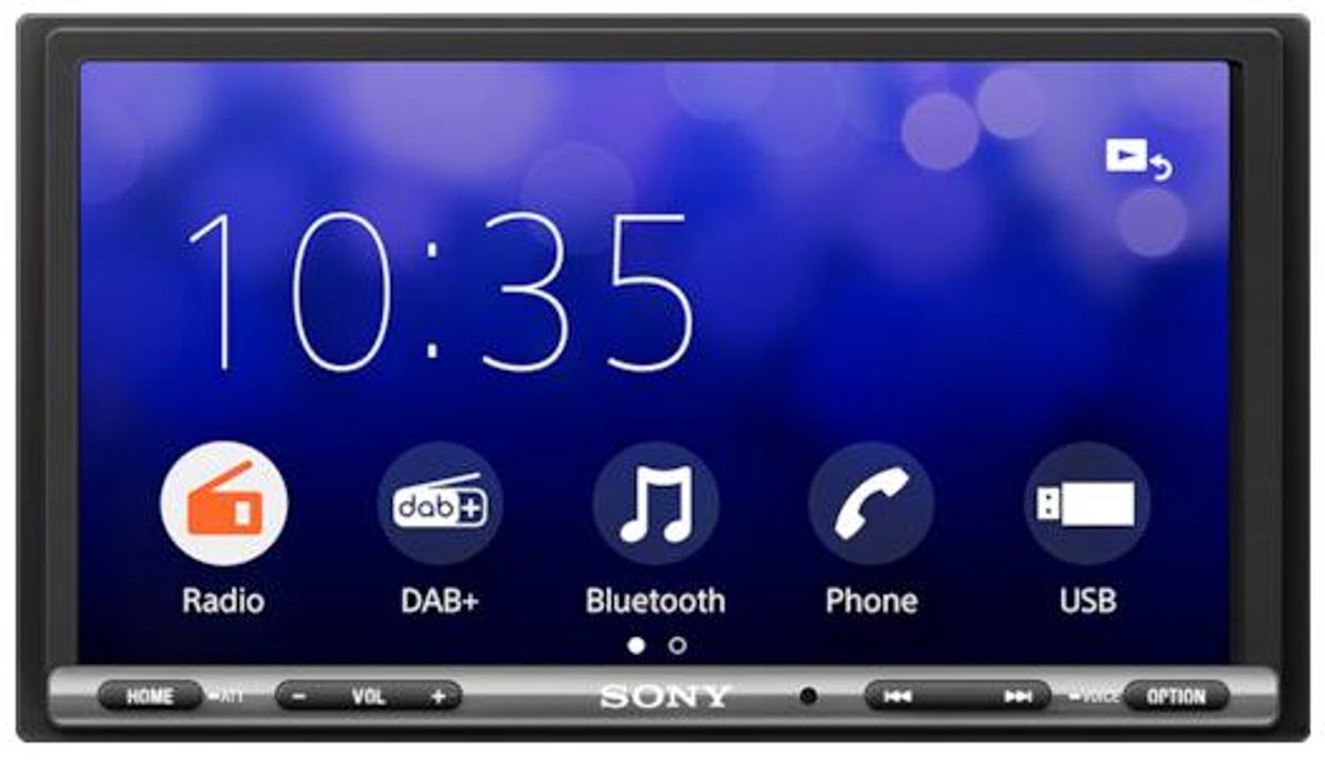 Sony XAV-AX3250 Autoradio met scherm DAB+ tuner, Android Auto, Apple CarPlay, Bluetooth handsfree