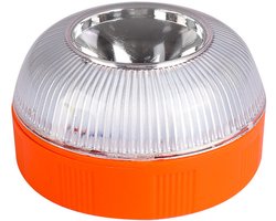 Noodverlichting V16 Noodverlichting - Standalone LED-waarschuwingslicht - USB-oplaadbaar met magnetische voet - Geel en wit verkeerswaarschuwingslicht voor auto's-motoren-huizen en campings - 1 st.