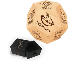 TTGoods - Houten Voedsel Beslissing Dobbelstenen Set voor Verjaardag, Huwelijk of Datum Nacht. Grappige Cadeau Doos voor Man en Vrouw.