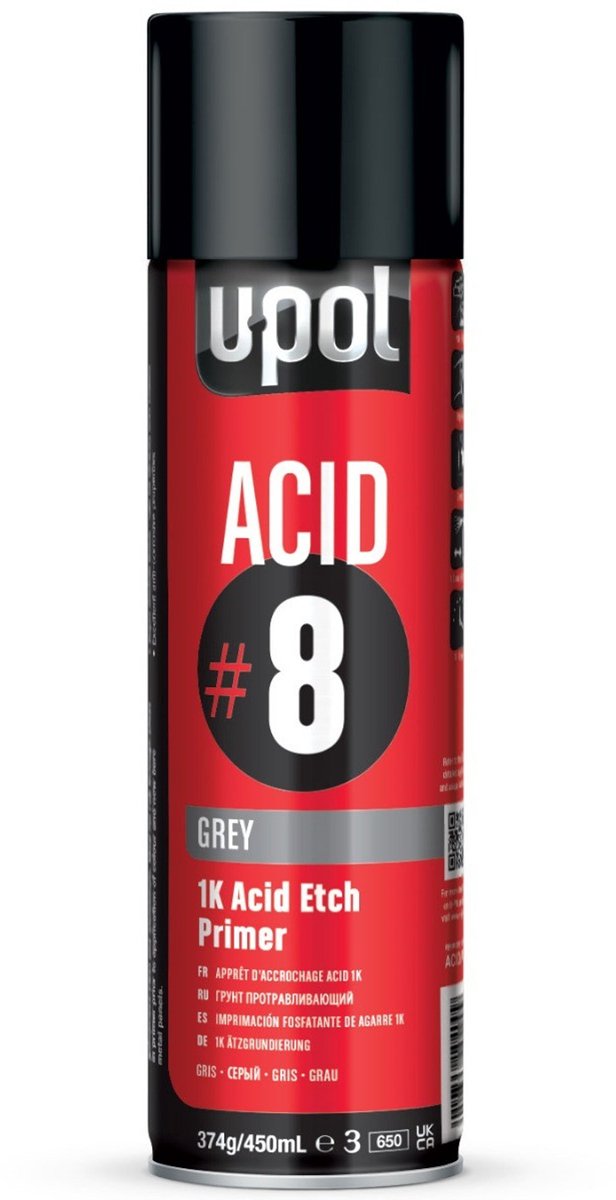 U-POL #8 ACID Etch Primer spuitbus 450ml