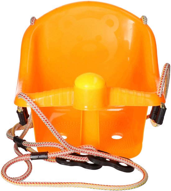 Oranje peuterschommel met touw - Kinderschommels/peuterschommels/babyschommels