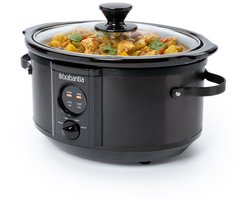 Brabantia BBEK1081MB Slowcooker - 3.5 Liter - 180 Watt - Warmhoudfunctie - Keramische Binnenpan -…