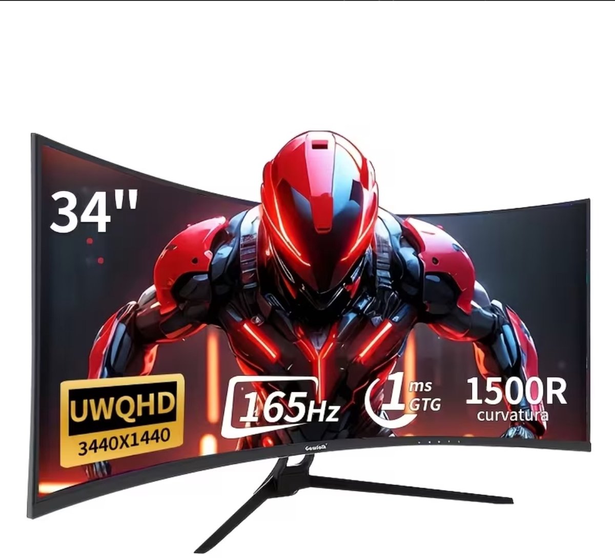 34 Curved Gaming Monitor 34" UWQHD 3440x1440 165Hz 1ms - Product - €499,99