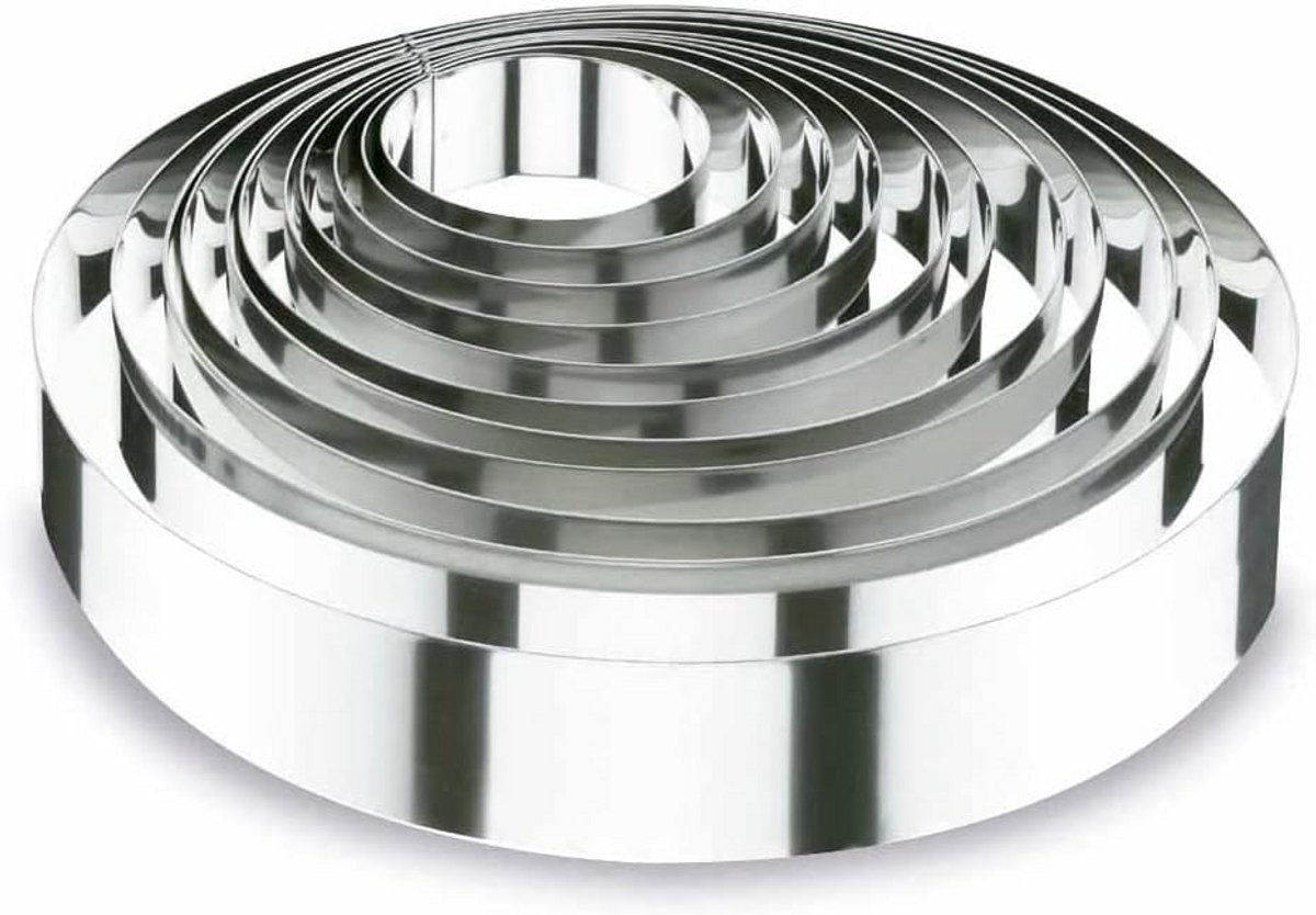 Ronde taartvorm 24 cm hoogte 4 cm - bakvorm voor cake en desserts