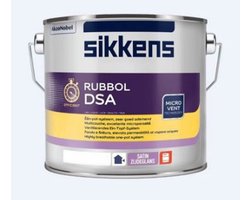 Sikkens Rubbol DSA - Solventbasis zijdeglans lak - Hou en diverse ondergronden - 1 pot systeem - 2.50 L RAL 9010 Pure White ( gebrokenwit)
