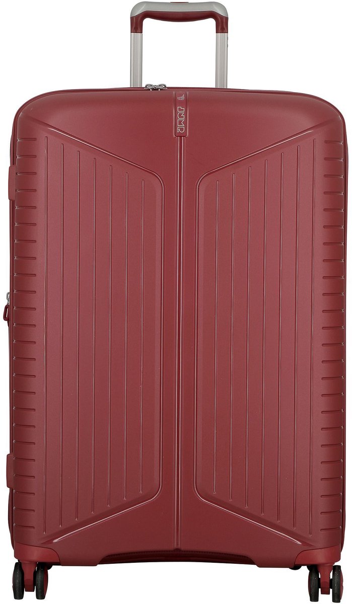 Jump Evae 4 wielen Trolley 76 cm met uitbreidingsplooi - Harde bagage - TSA slot - red