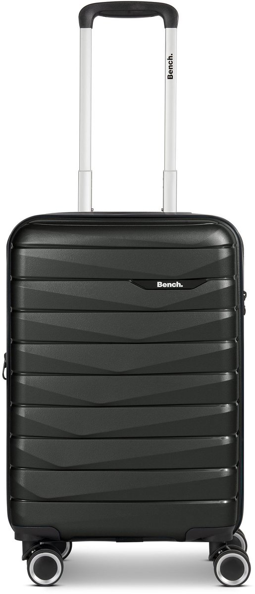 Bench Paris 4 wielen Cabinewagen S 55 cm met uitbreidingsplooi - Harde bagage - TSA slot - black