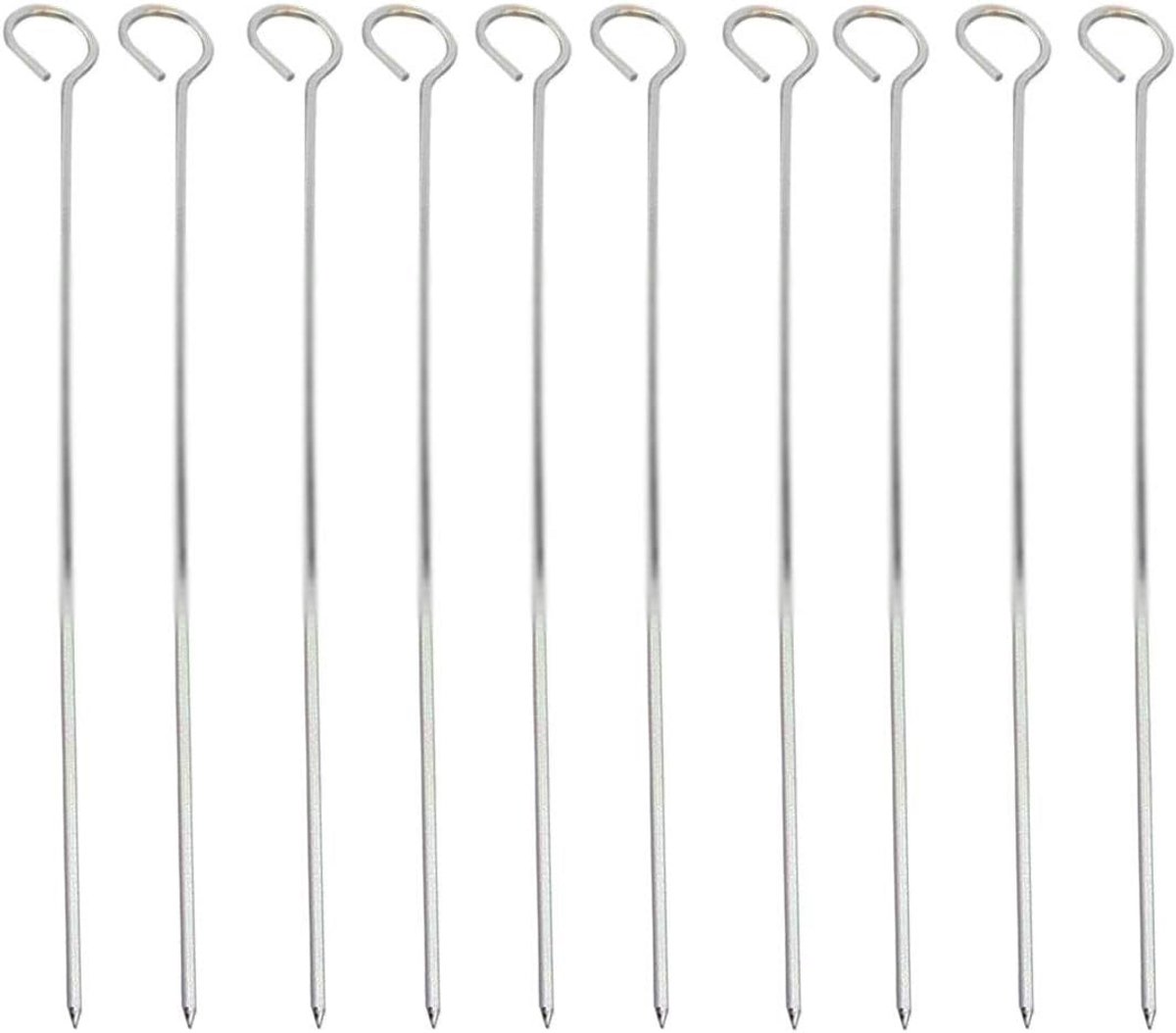 Grillspiesen Roestvrij Staal 30 cm - Set van 20 voor Shashliks en Groente