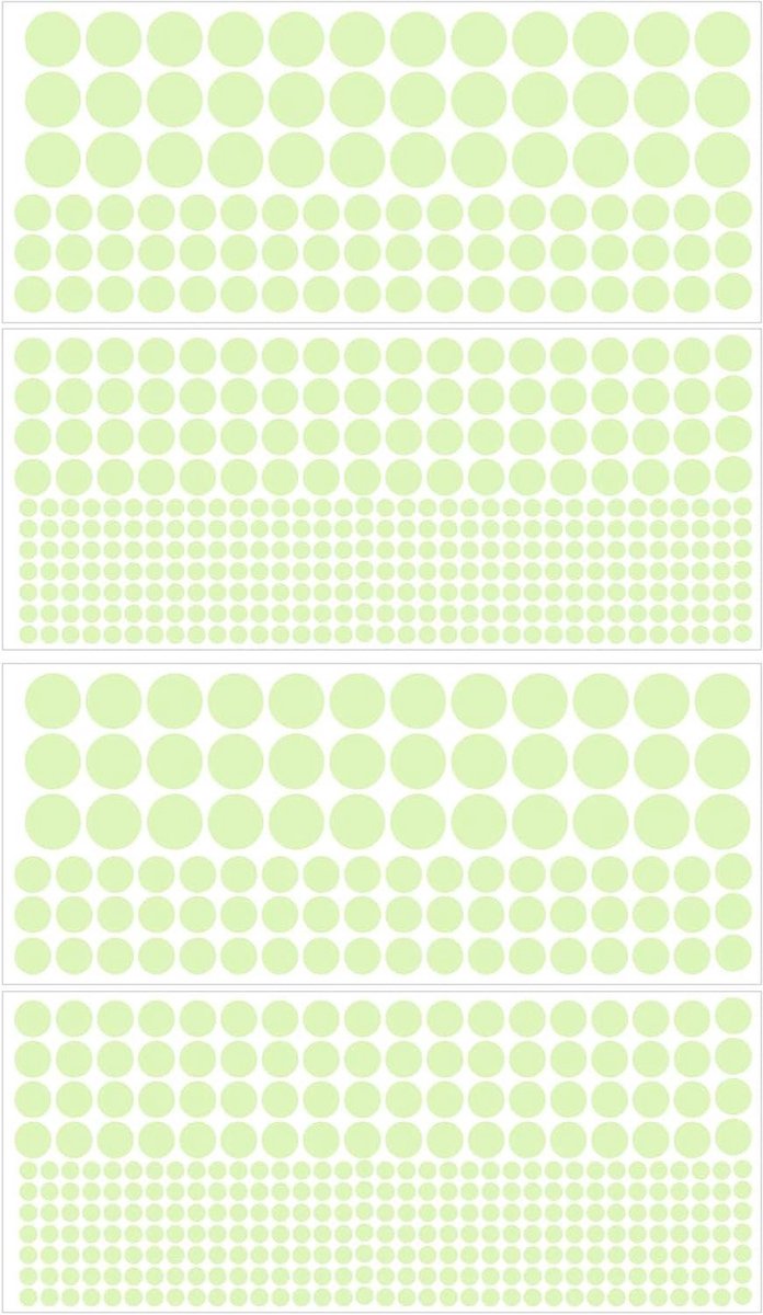 Ronte - Muurstickers voor plafond slaapkamer - Groene stickers - Decoratie - Fluorescerend - 2 sets