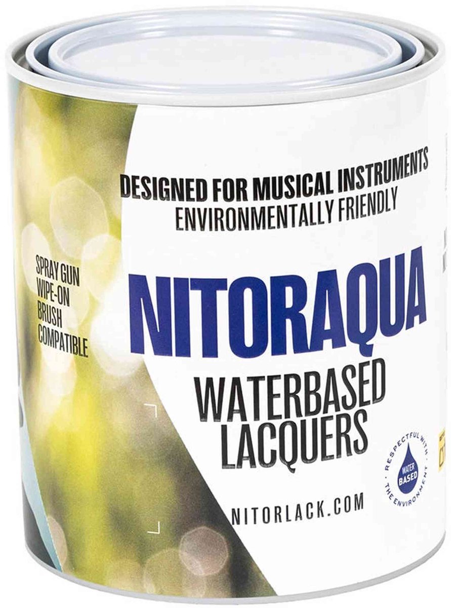 NitorLACK N270035110 NitorAQUA Transparant Mat – Watergedragen Gitaarlak 750ml