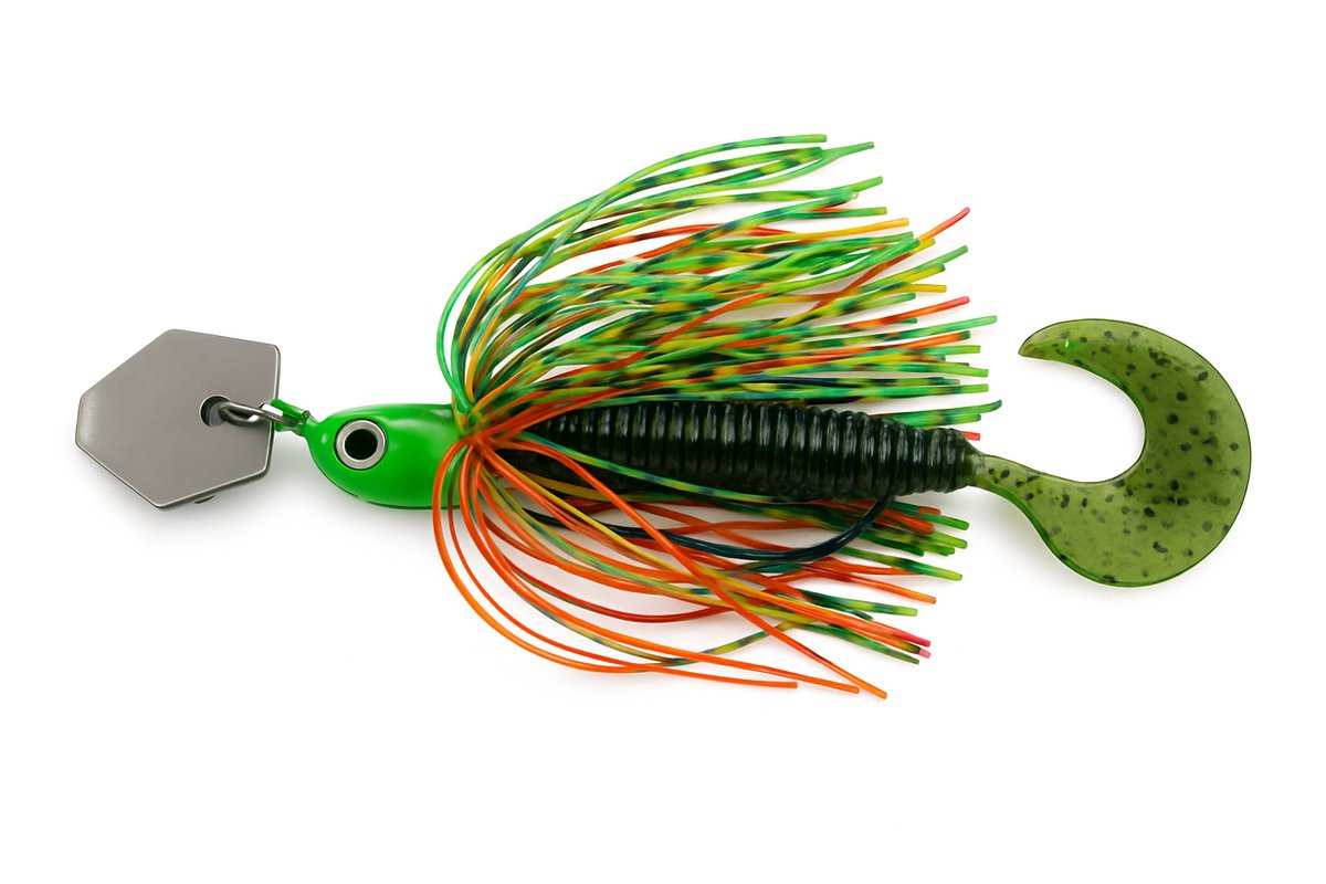 PikeAttack-VibeStrike-Chatterbait-Groen-17gram