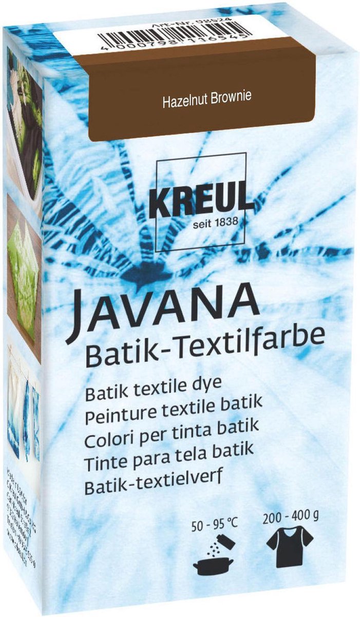 Javana Bruine Batik Textile Dye - 70ml tie dye verf