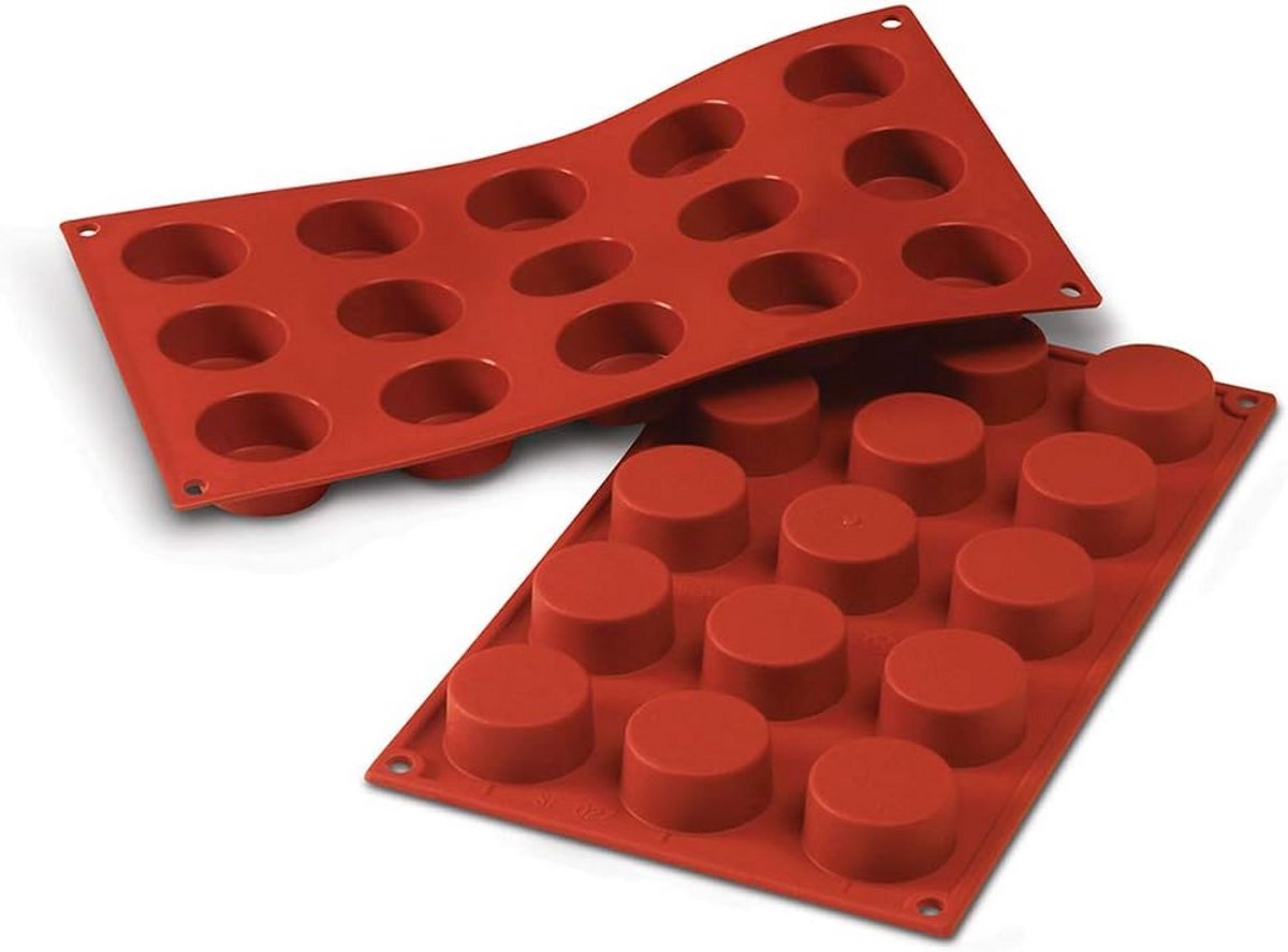 Silicone mal voor petit-fours - Ø40 cm, H 20 mm - 3D-technologie - Oven- en vriezerbestendig - 3000 toepassingen