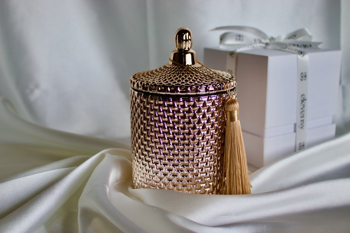 ELEVENSY Luxe Geurkaars 300g - Rose Gold - Pink grapefruit - 60 Branduren – Sojawas