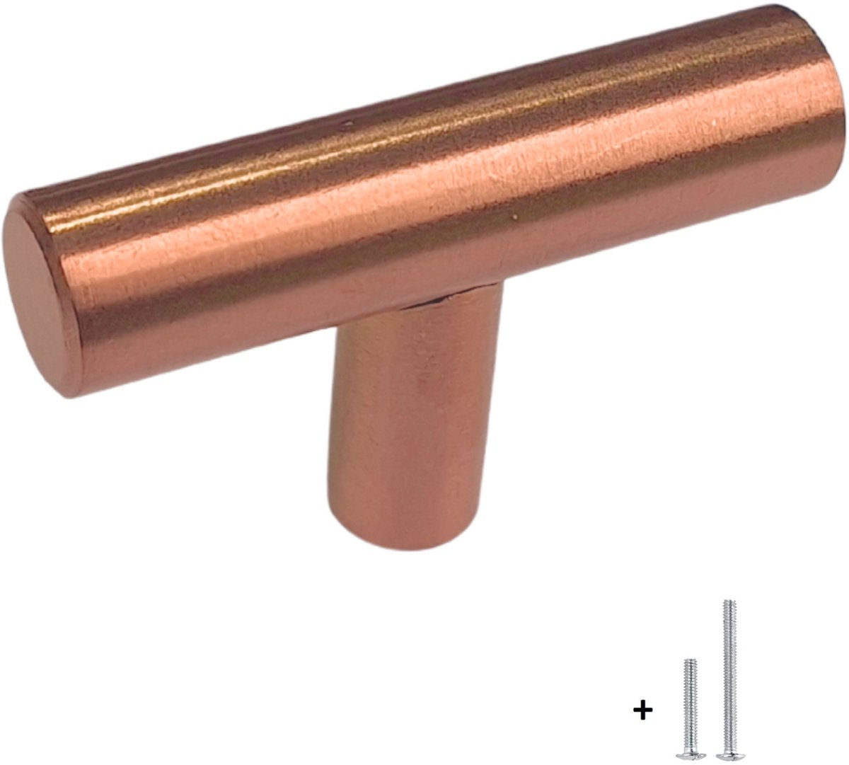 HOEXS Ronde Handgreep Rose Goud – 5cm | Enkel Boorgat – Rose Gold Meubelknop & Keukengreep