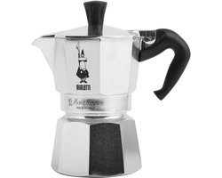 Moka Express Aluminium Espresso Maker voor Gas en Elektrisch Fornuis, 1 Kopje