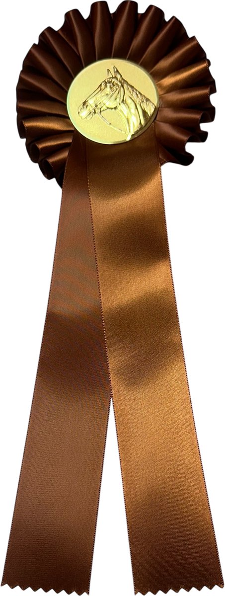 Paardenrozet - Brons - sportprijs - rozet