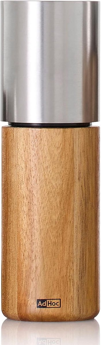 Peper- en zoutmolens - vijf maten, modern design, keramisch maalwerk, acaciahout en roestvrij staal