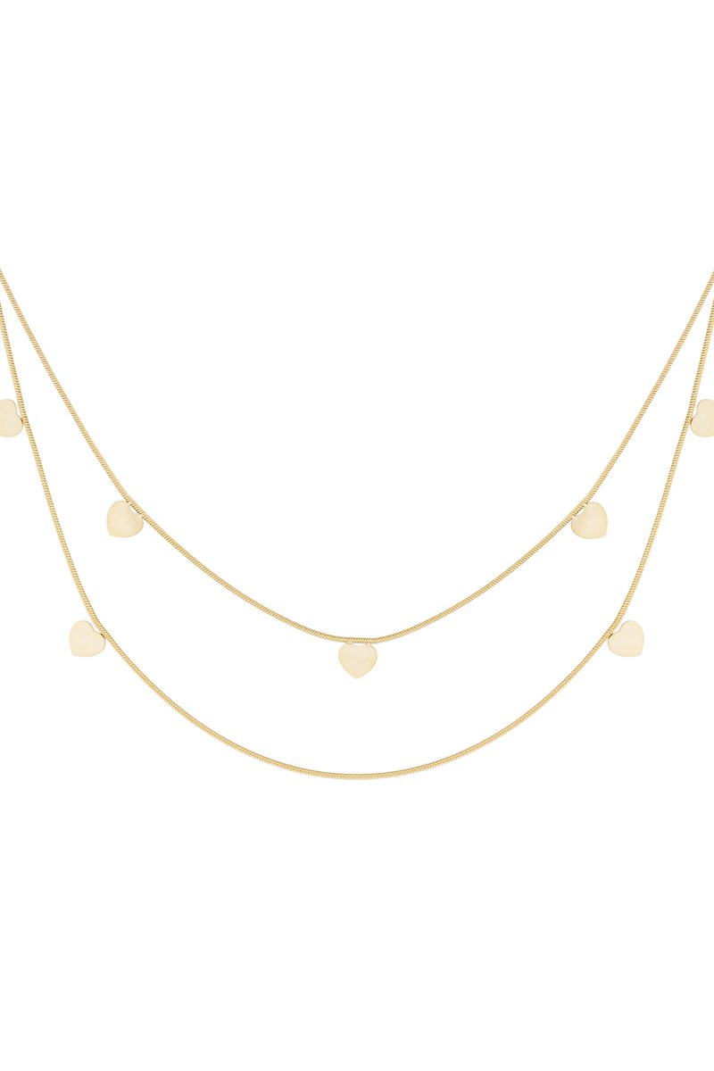 dubbele hart ketting