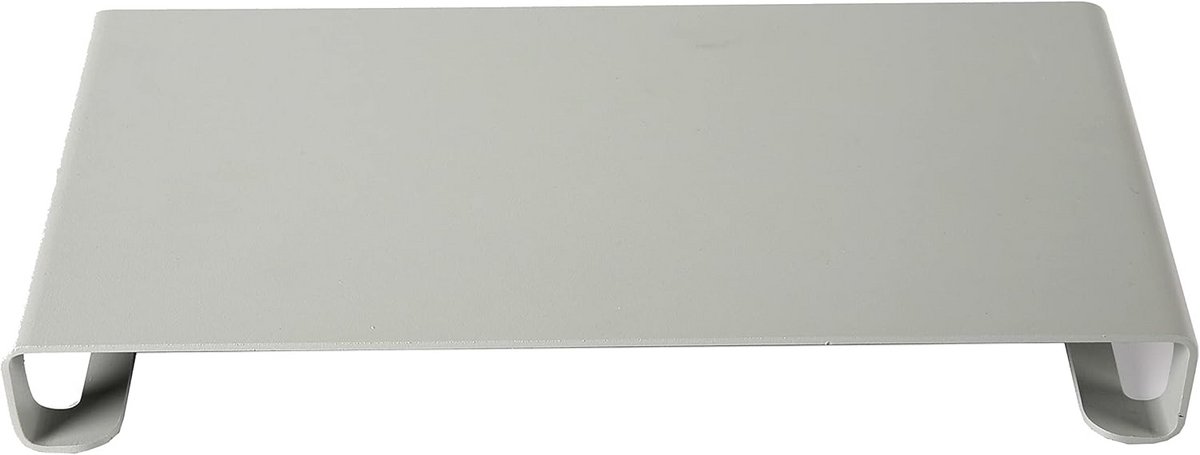 Aluminium Monitor Stand - Mini Verhoging in Diverse Kleuren - 2-Pack Grijs