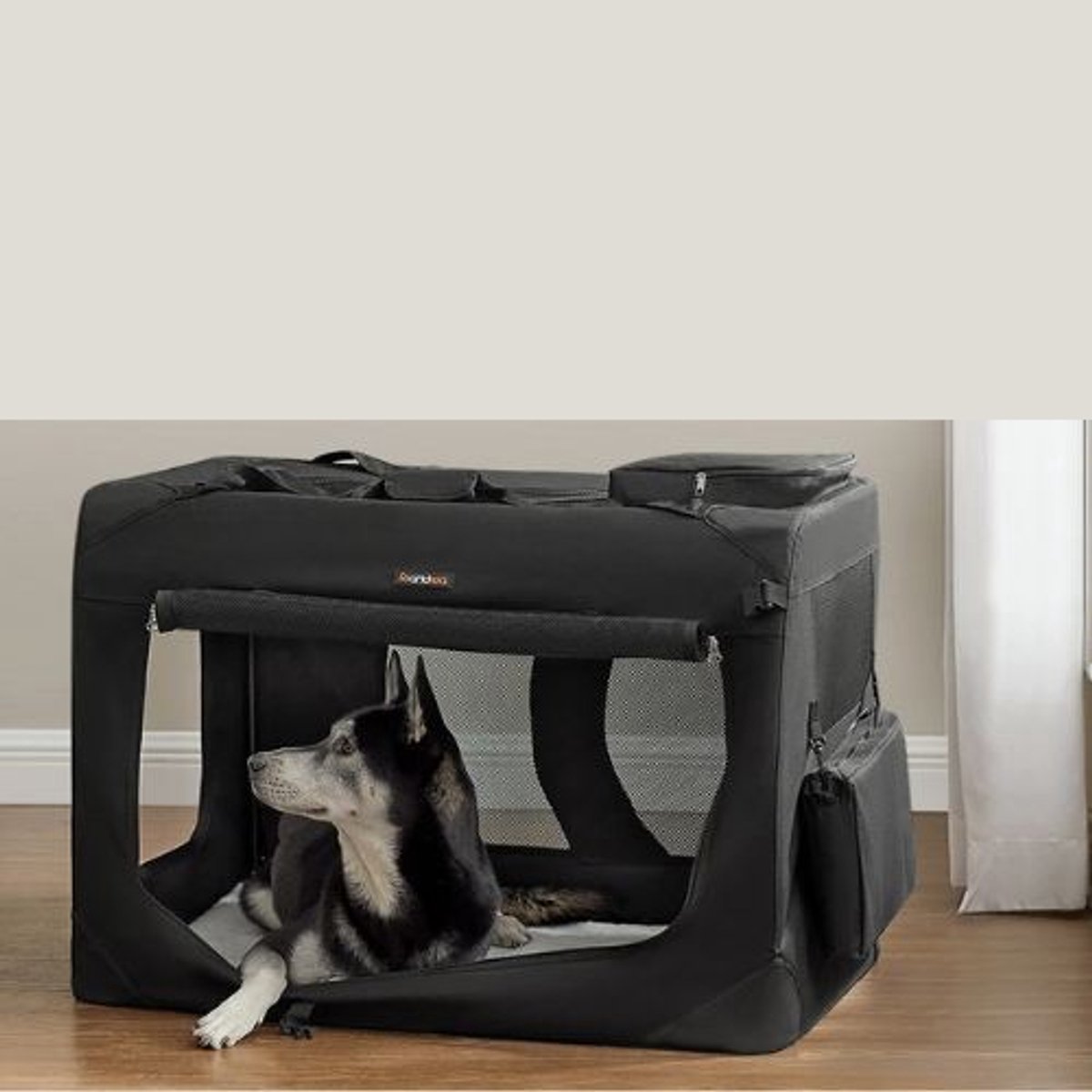 Reisbench Hond - Autobench voor Hond - Draagbaar - Kattenbox - Opvouwbare Bench - 91x63x63 cm (LXBXH)