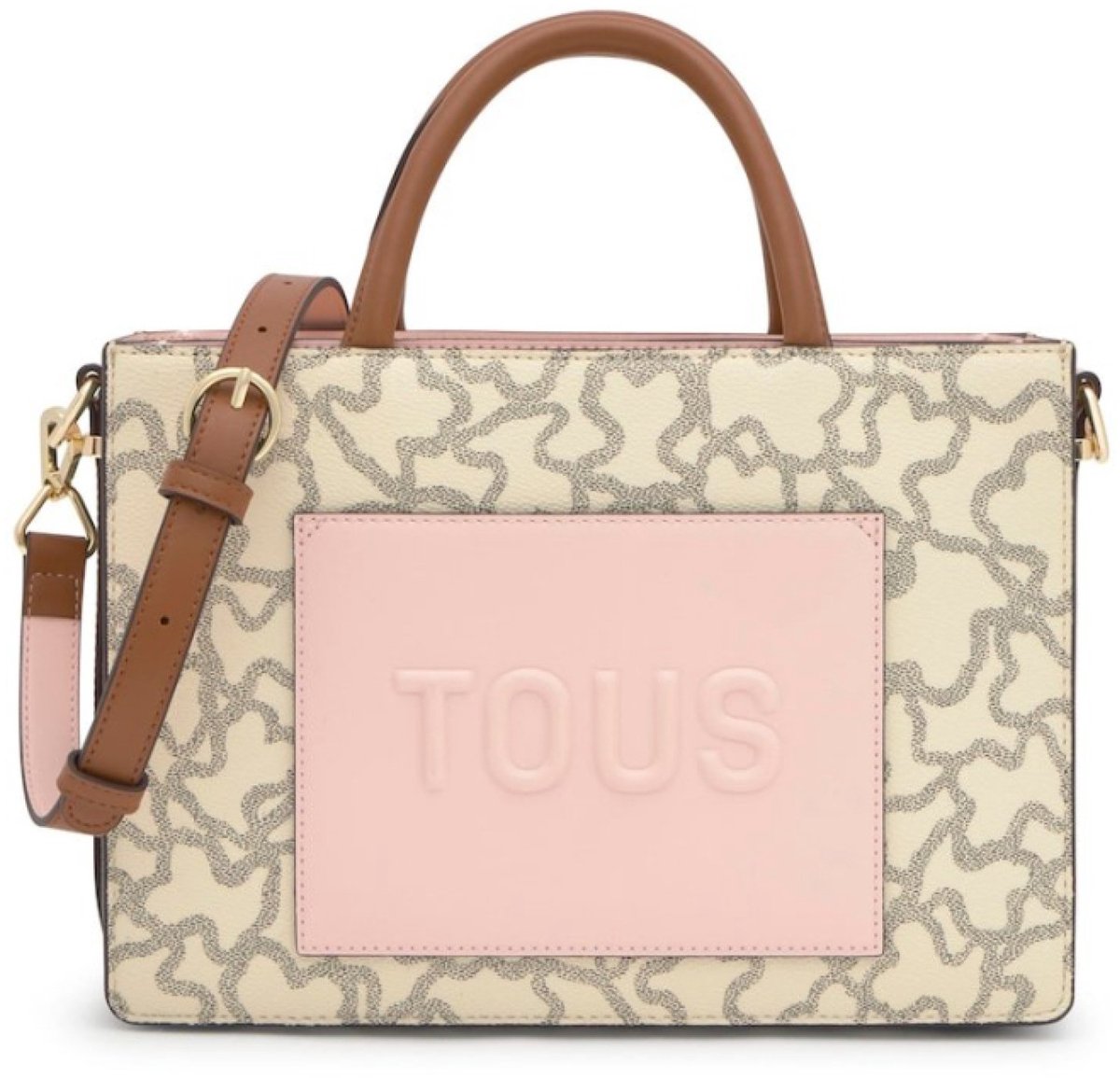TOUS Medium shopper tas Amaya beige,