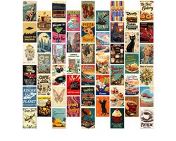 Postkaarten - Set van 50 kaarten met een vintage-thema